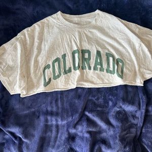 brandy melville oversized cropped tee